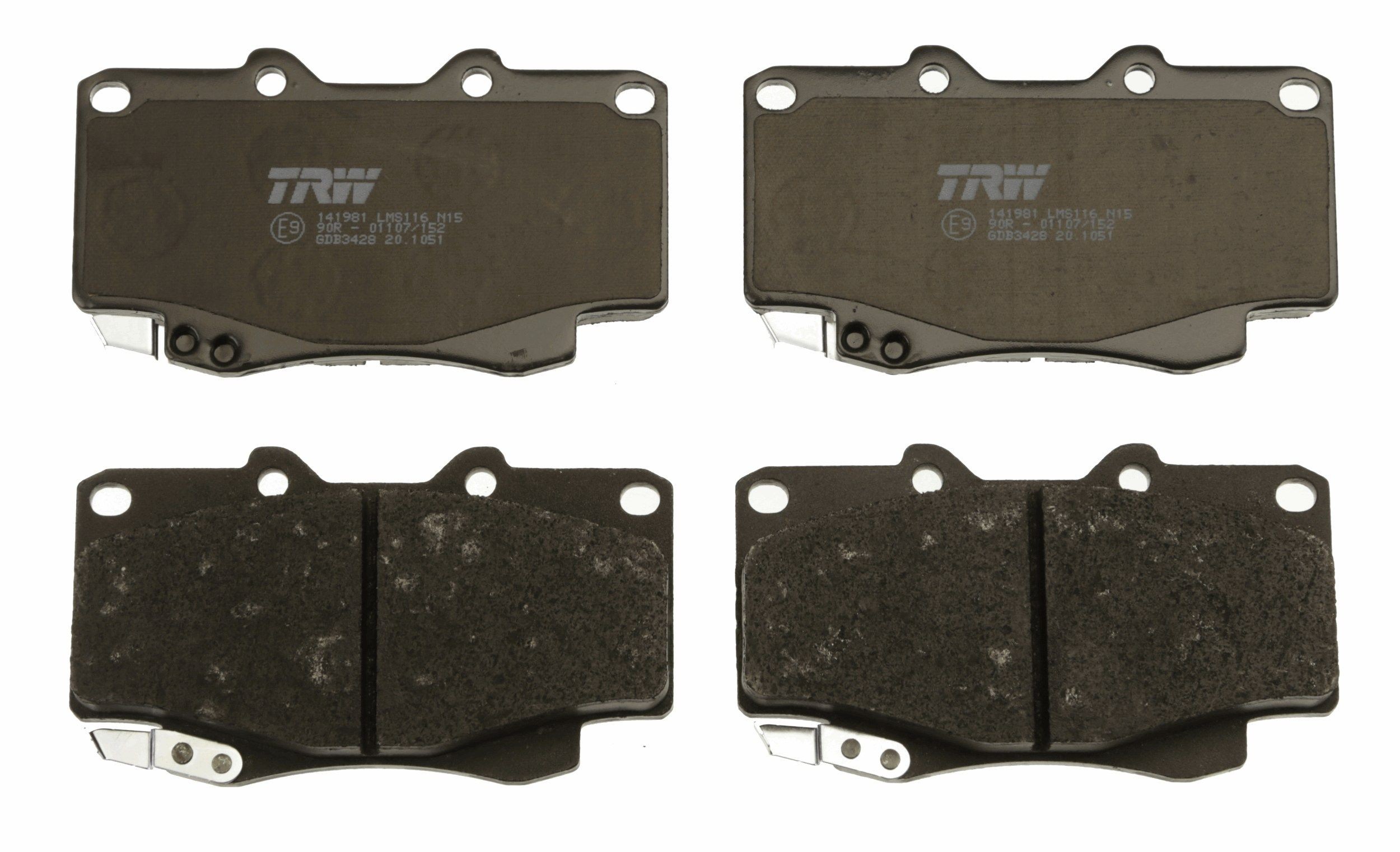 TRW Brake pad kit GDB3428 for TOYOTA HILUX, FORTUNER