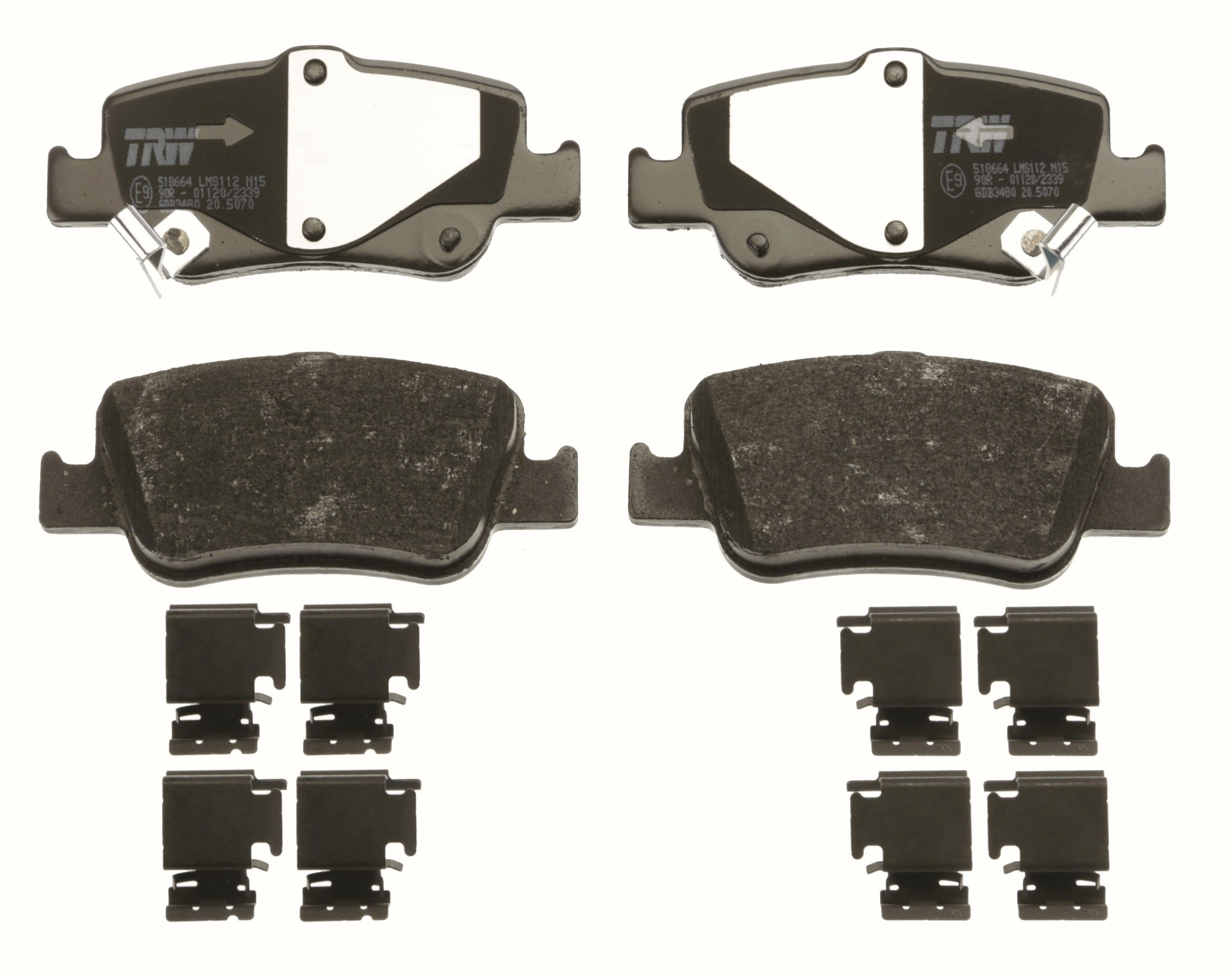 TRW Brake pad set, disc brake 24664 buy online