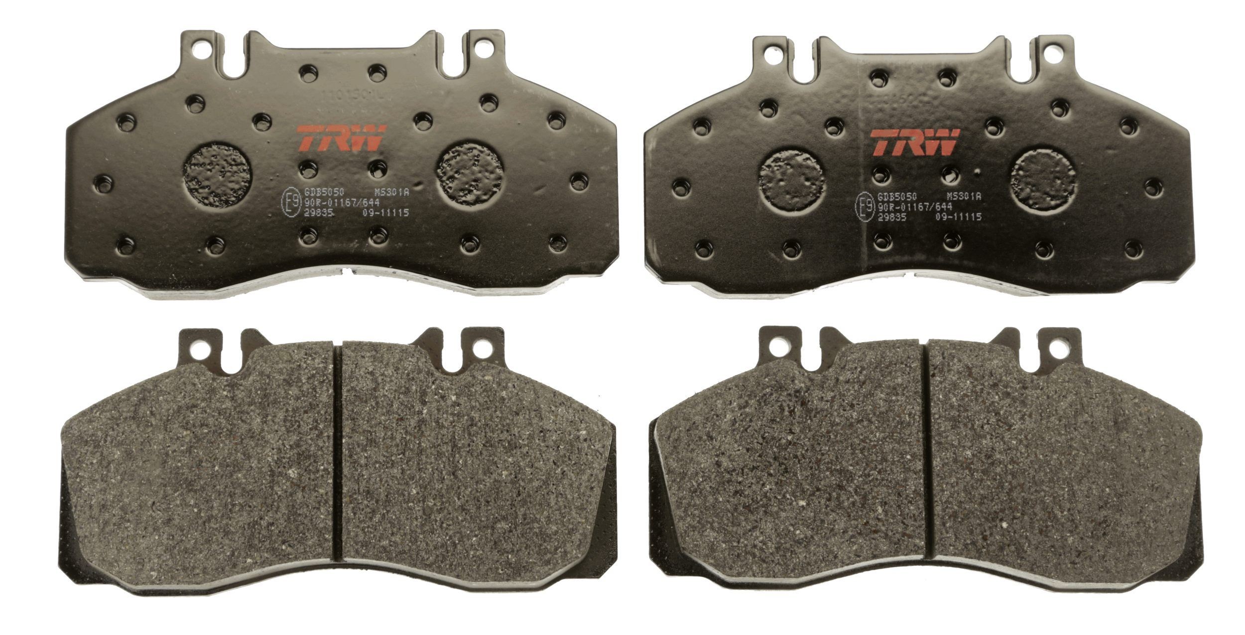 TRW Brake pad kit GDB5050 suitable for MERCEDES-BENZ T2, VARIO