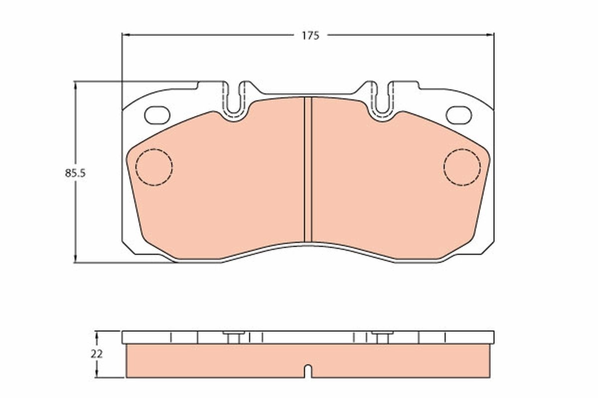 original Iveco Daily VI Brake pads front and rear TRW GDB5068