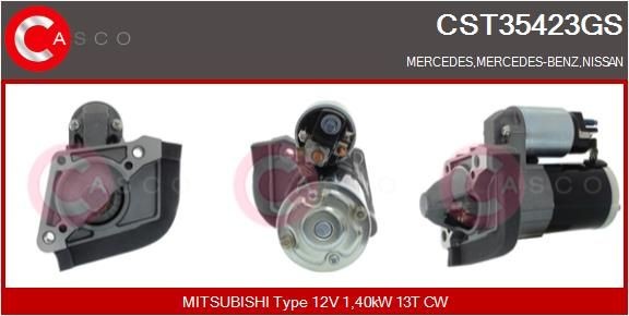 Great value for money - CASCO Starter motor CST35423GS