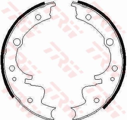 Original TRW Brake shoes and drums GS6220 for FORD TRANSIT