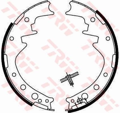 TRW Brake shoes rear and front TOYOTA HILUX 4 Pick-up (N5, N6) new GS8170