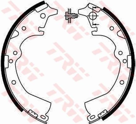 TRW Brake shoes and drums Toyota Land Cruiser J7 new GS8184