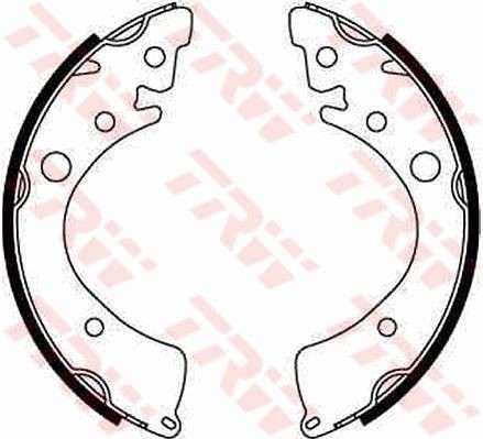 original HONDA Civic IV Shuttle (EE) Brake shoes front and rear TRW GS8201