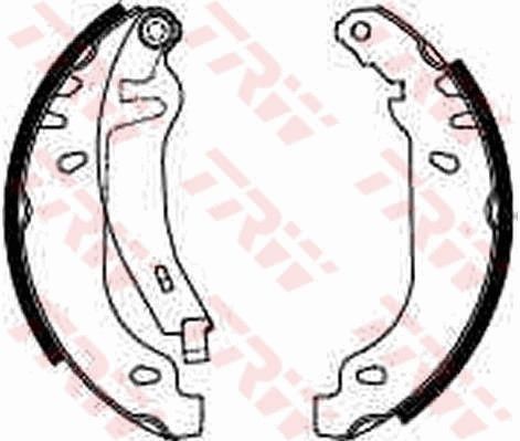 Renault CLIO Drum brake shoe support pads 2194624 TRW GS8211 online buy