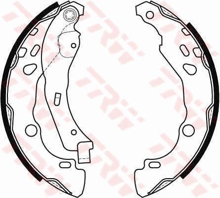 Renault 16 Drum brake shoe support pads 2194710 TRW GS8455 online buy
