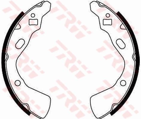 Mazda 121 Drum brake kit 2194756 TRW GS8519 online buy