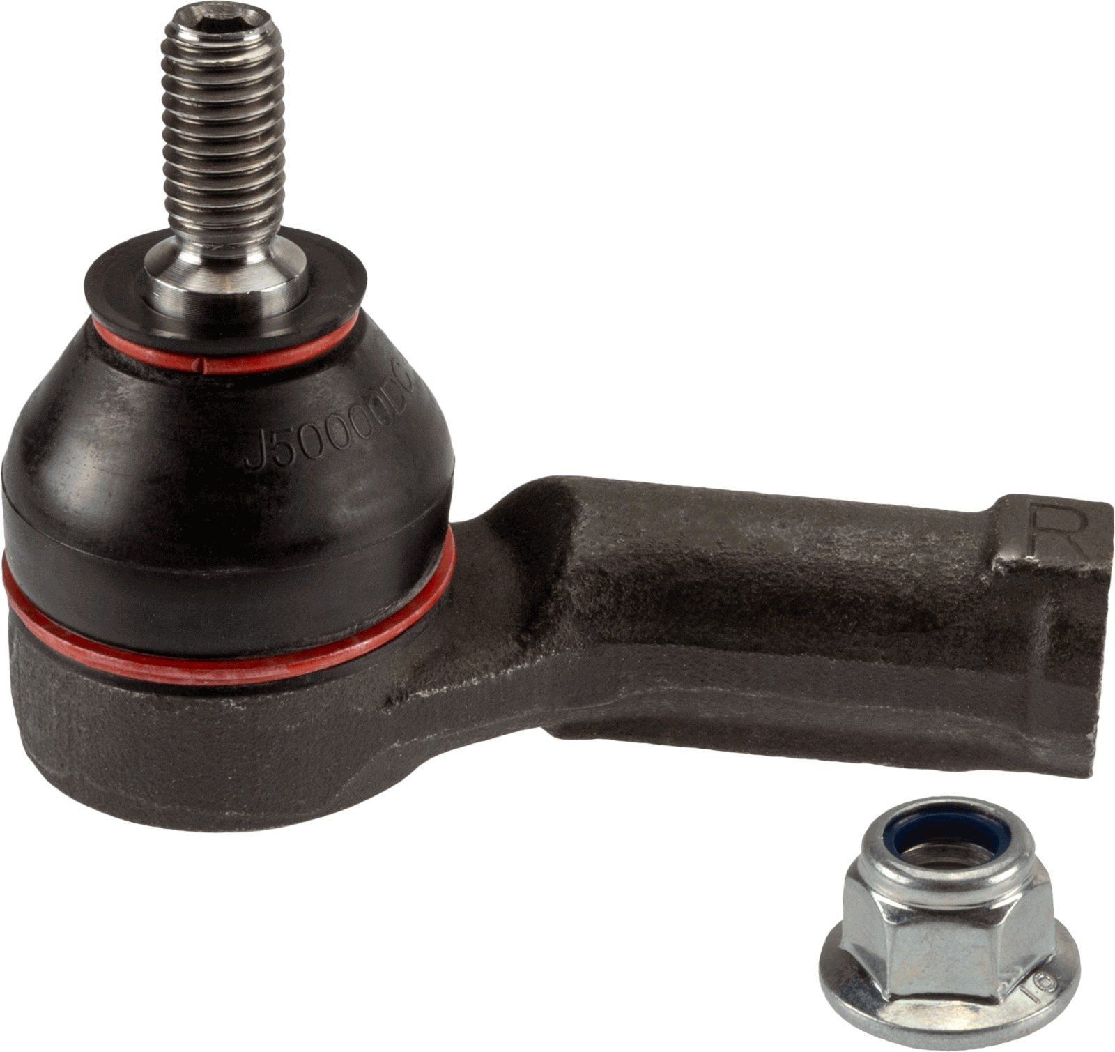 TRW JTE201 Track rod end Cone Size 15 mm, M14x2, Front Axle, Right, outer, with accessories