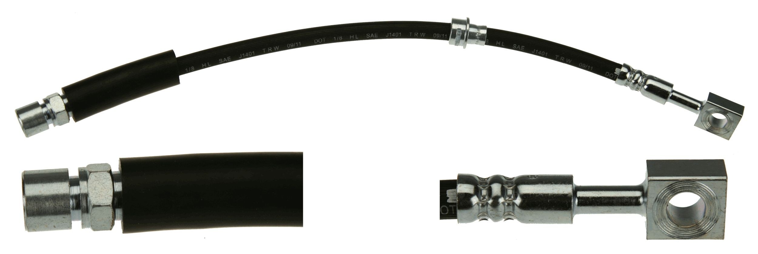 Original TRW Flexible brake hose PHA337 for OPEL VECTRA