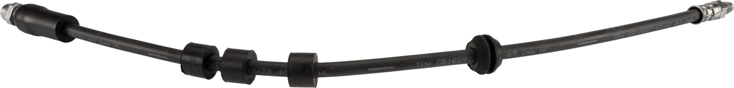 PHB418 TRW Brake flexi hose BMW 580 mm, M10x1, External Thread, Internal Thread