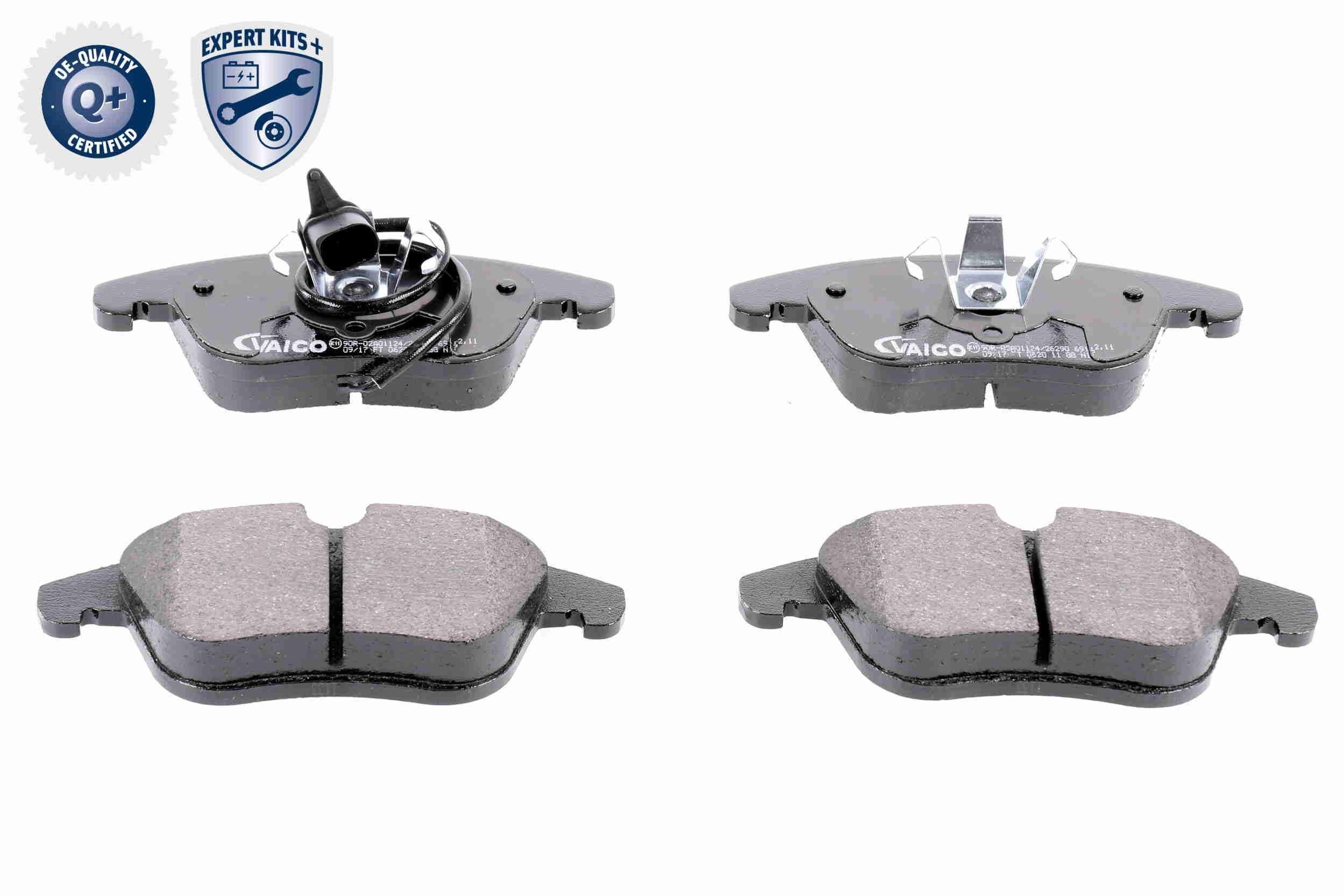 V10-8301 VAICO WVA 24332 Brake pad set Q+, original equipment manufacturer  quality, Front Axle, incl. wear warning contact ▷ AUTODOC price and review