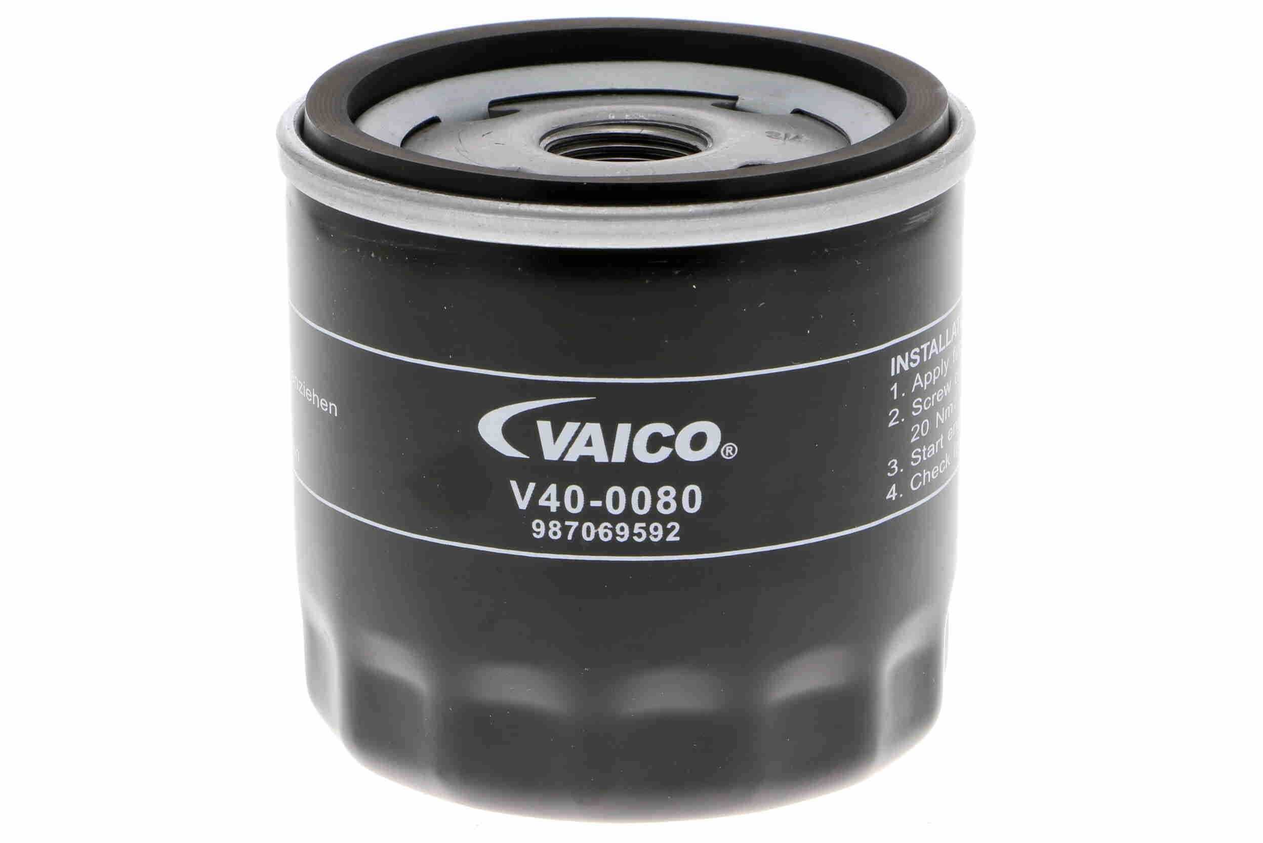 Ölfilter V40-0080 VAICO 3/4-16 UNF, Original VAICO Qualität, Anschraubfilter