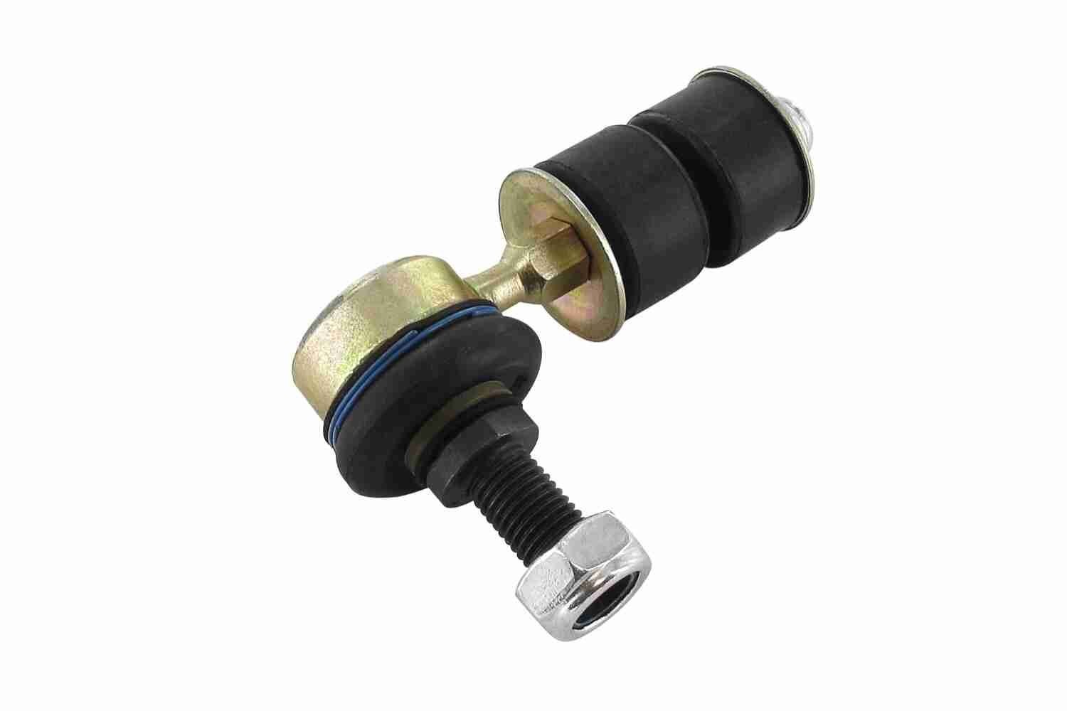 VAICO V40-1310 Anti-roll bar link Front Axle, Original VAICO Quality, with attachment material, with rubber mount