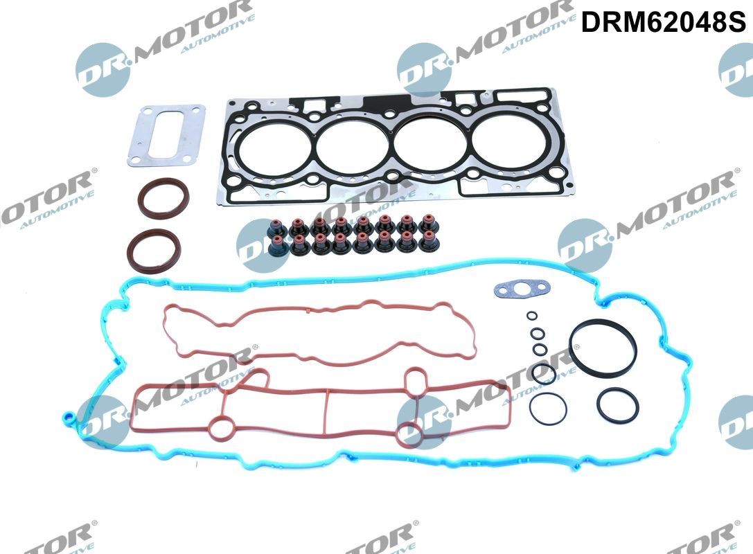 DR.MOTOR AUTOMOTIVE with valve cover gasket, with cylinder head gasket, with valve stem seals, with intake manifold gasket(s), with exhaust manifold gasket(s) Head gasket kit DRM62048S buy