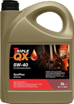 Engine oil TQX.521776031 Triple QX SYNPLUS 5W-40, 5l, Synthetic Oil