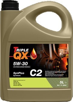 Buy Car oil Triple QX diesel TQX.521776051 SYNPLUS, C2 5W-30, 5l, Synthetic Oil