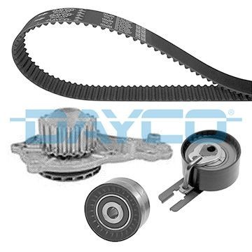 Toyota AYGO Cooling system parts - Water pump and timing belt kit DAYCO KTBWP3100