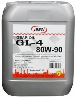 Gearbox oil JASOL GL-4 80W-90, Capacity: 10l - 5901797903503