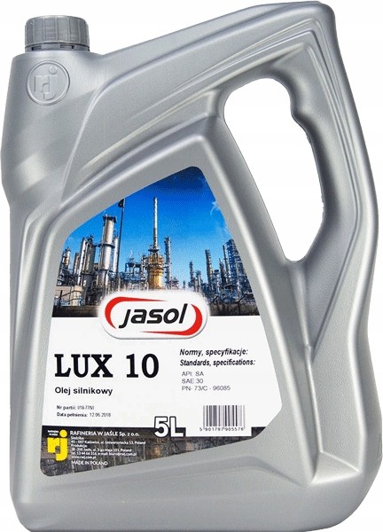 Engine oil SAE 10 longlife petrol - 5901797905576 JASOL LUX 10