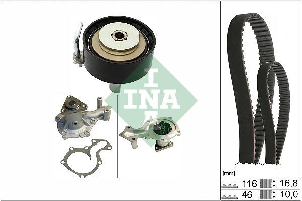 INA 530084130 Cambelt kit Ford Fiesta Mk7 1.0 EcoBoost Active 125 hp Petrol 2019 price