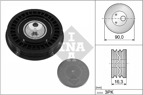INA 531 1005 10 Tensioner pulley MERCEDES-BENZ experience and price