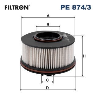 Original PE 874/3 FILTRON Inline fuel filter HYUNDAI