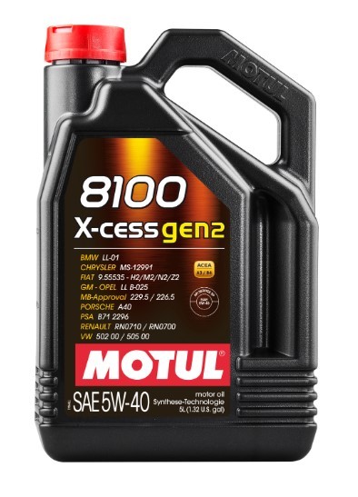 MOTUL 8100, X-CESS GEN2 5W-40, 5l Motor oil 112351 buy