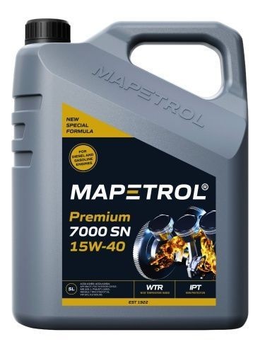 Car oil MAPETROL 15W-40, 5l, Mineral Oil longlife MAP0020