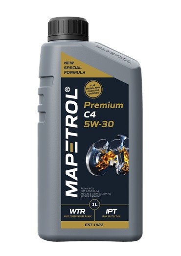Car oil MAPETROL 5W-30, 1l, Full Synthetic Oil longlife MAP0029
