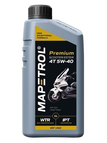 Buy Automobile oil MAPETROL petrol MAP0049 Premium, Scooter Ester 4T 5W-40, 1l, Full Synthetic Oil