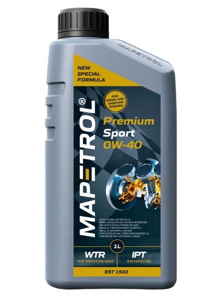 Buy Automobile oil MAPETROL petrol MAP0405 Premium, Sport 0W-40, 1l, Synthetic Oil