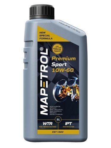 Car oil MAPETROL 10W-60, 1l, Synthetic Oil longlife MAP0149
