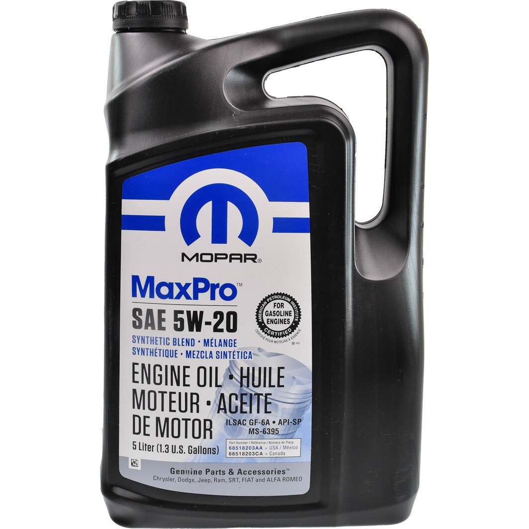 Automobile oil Ford WSS-M2C945-A MOPAR - 68518203AA MaxPro