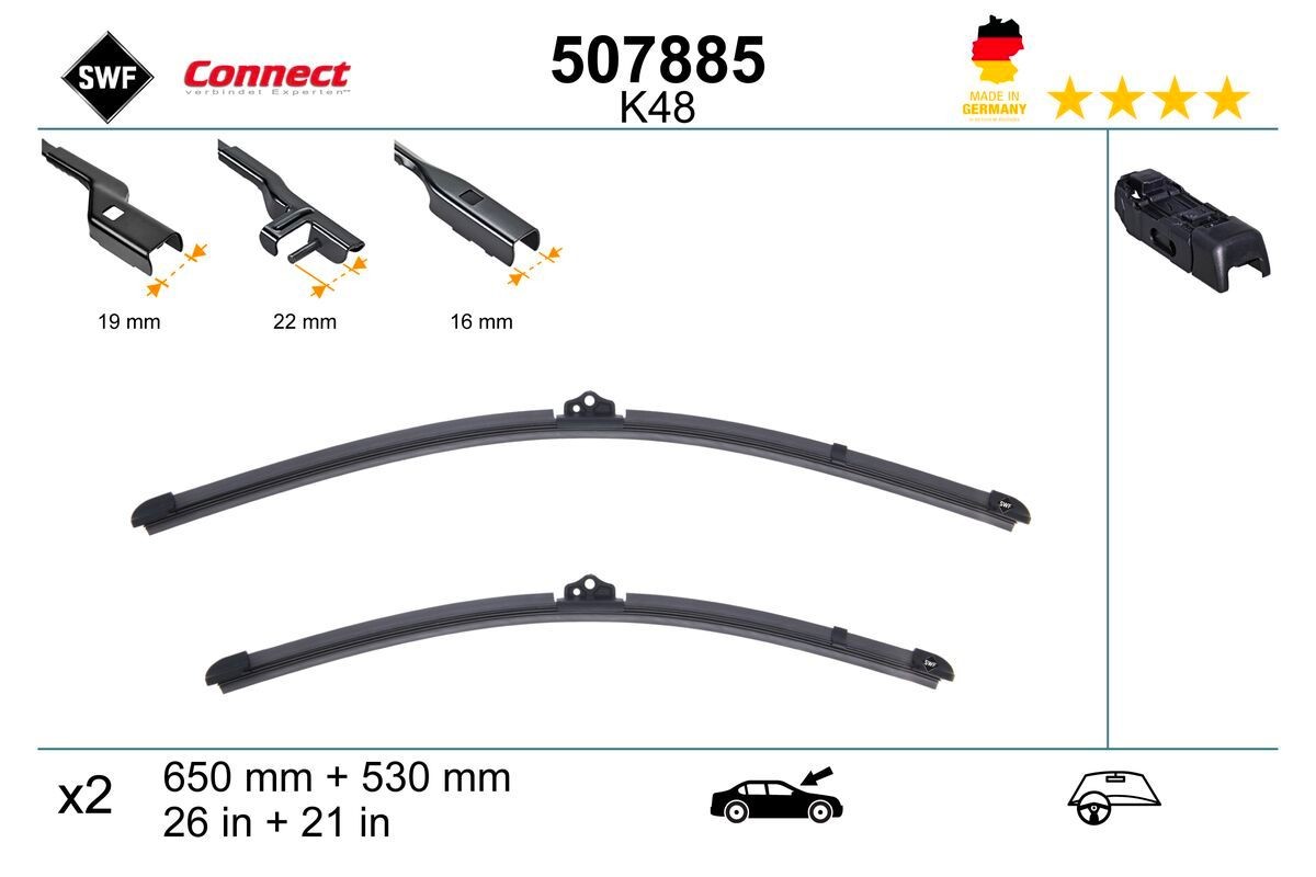 Volvo S80 Window wipers 22777295 SWF 507885 online buy