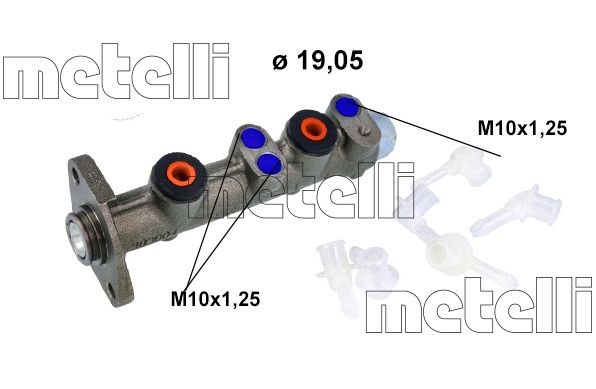 METELLI 05-0006K Brake master cylinder 4394596