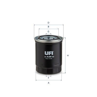 Original 24.A28.00 UFI Fuel filters MAZDA