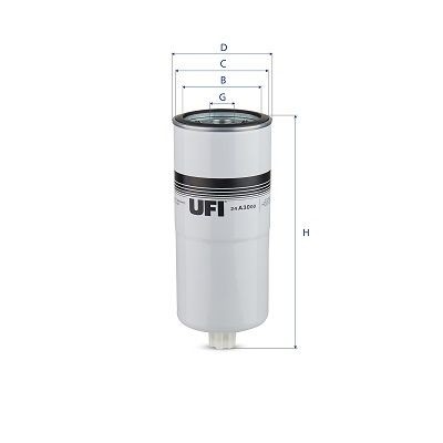 UFI 24.A30.00 Fuel filter 4084262