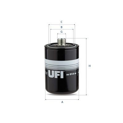 UFI 86.014.00 Hydraulic Filter, automatic transmission 47549811
