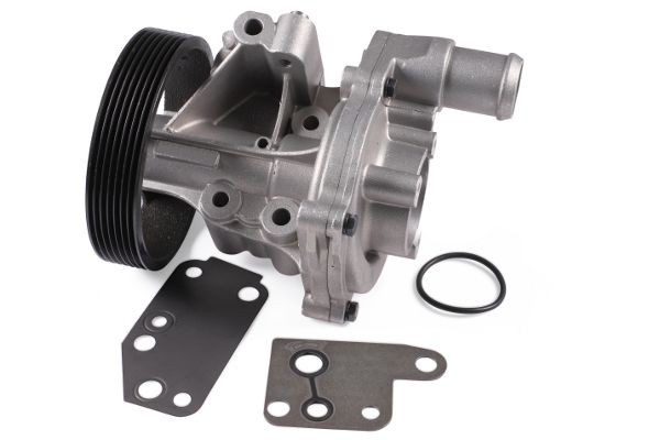 P248 HEPU Water pumps SUBARU with V-ribbed belt pulley, Incl. Gasket Set, Mechanical, Water Pump Pulley Ø: 131 mm, two-part housing, with housing