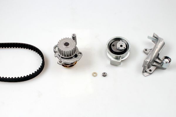 HEPU PK05473 Water pump and timing belt kit with tensioner pulley damper, Number of Teeth: 150, Width: 23 mm