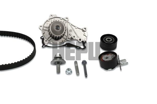 PK08930 HEPU Timing belt kit with water pump CITROËN with bolts for crankshaft pulley, with bolts/screws, Number of Teeth: 144, Width: 25 mm