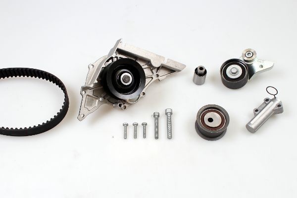 Cambelt and water pump kit GK with tensioner pulley damper, Number of Teeth: 253, Width: 30 mm - K980183A
