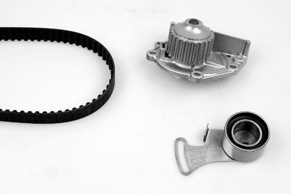 GK K984045A Water pump and timing belt kit Number of Teeth: 143, Width: 23 mm