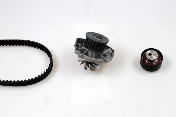 GK K985258A Water pump and timing belt kit Number of Teeth: 124, Width: 22 mm