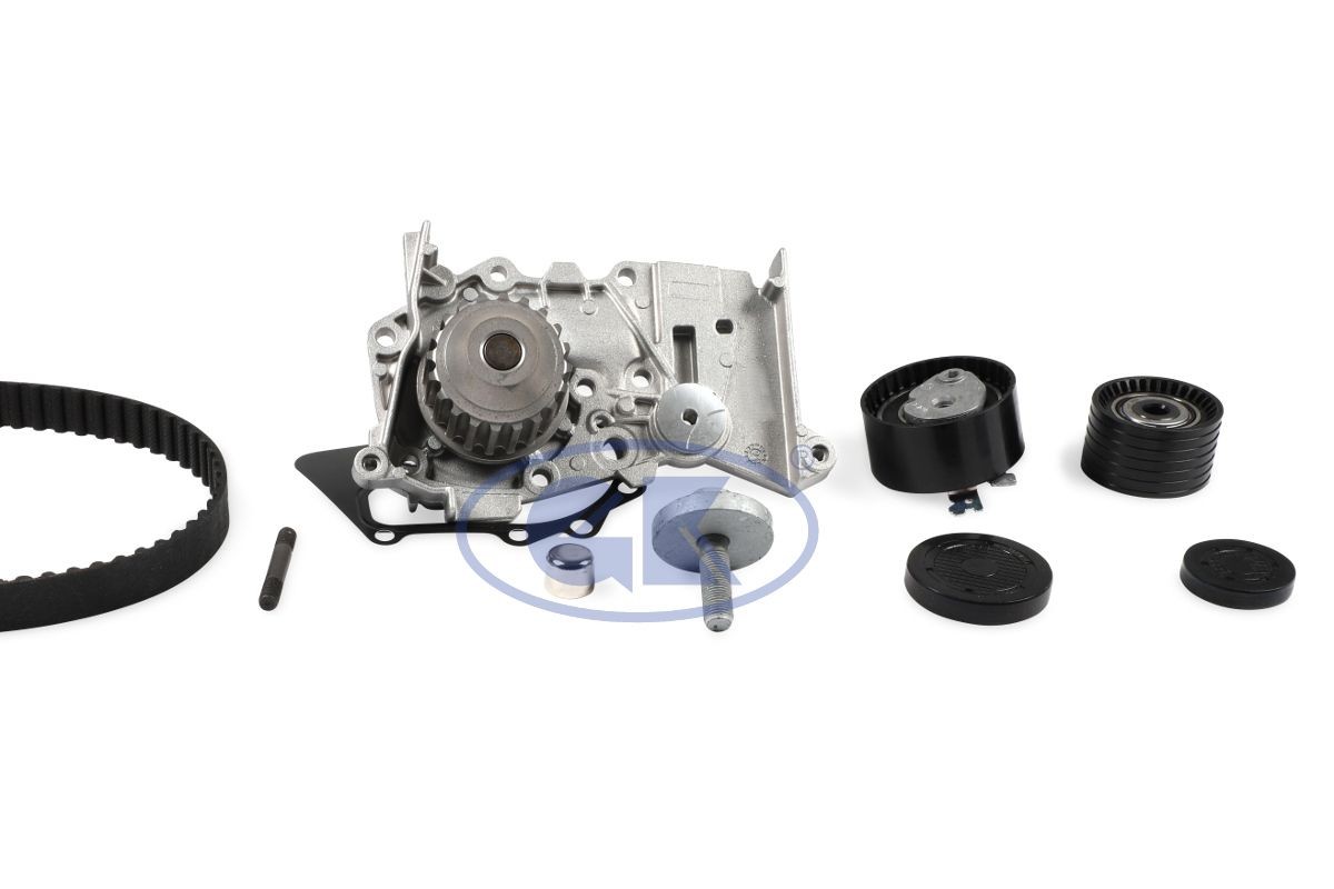 GK K986842B Water pump and timing belt kit without camshaft gear, Number of Teeth: 132, Width: 27 mm