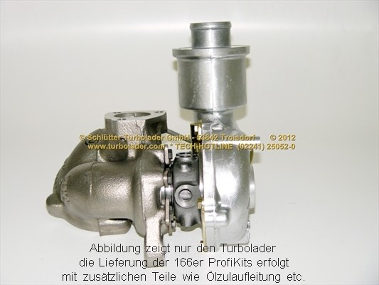 53039700052 SCHLÜTTER TURBOLADER END of LIFE PROFIKIT - Borg Warner REMAN TURBO 166-01050 Turbocharger 5303-970-0052