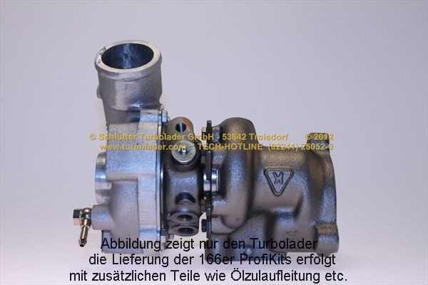 SCHLÜTTER TURBOLADER 53039900073 Turbo Exhaust Turbocharger, with attachment material, with oil supply line