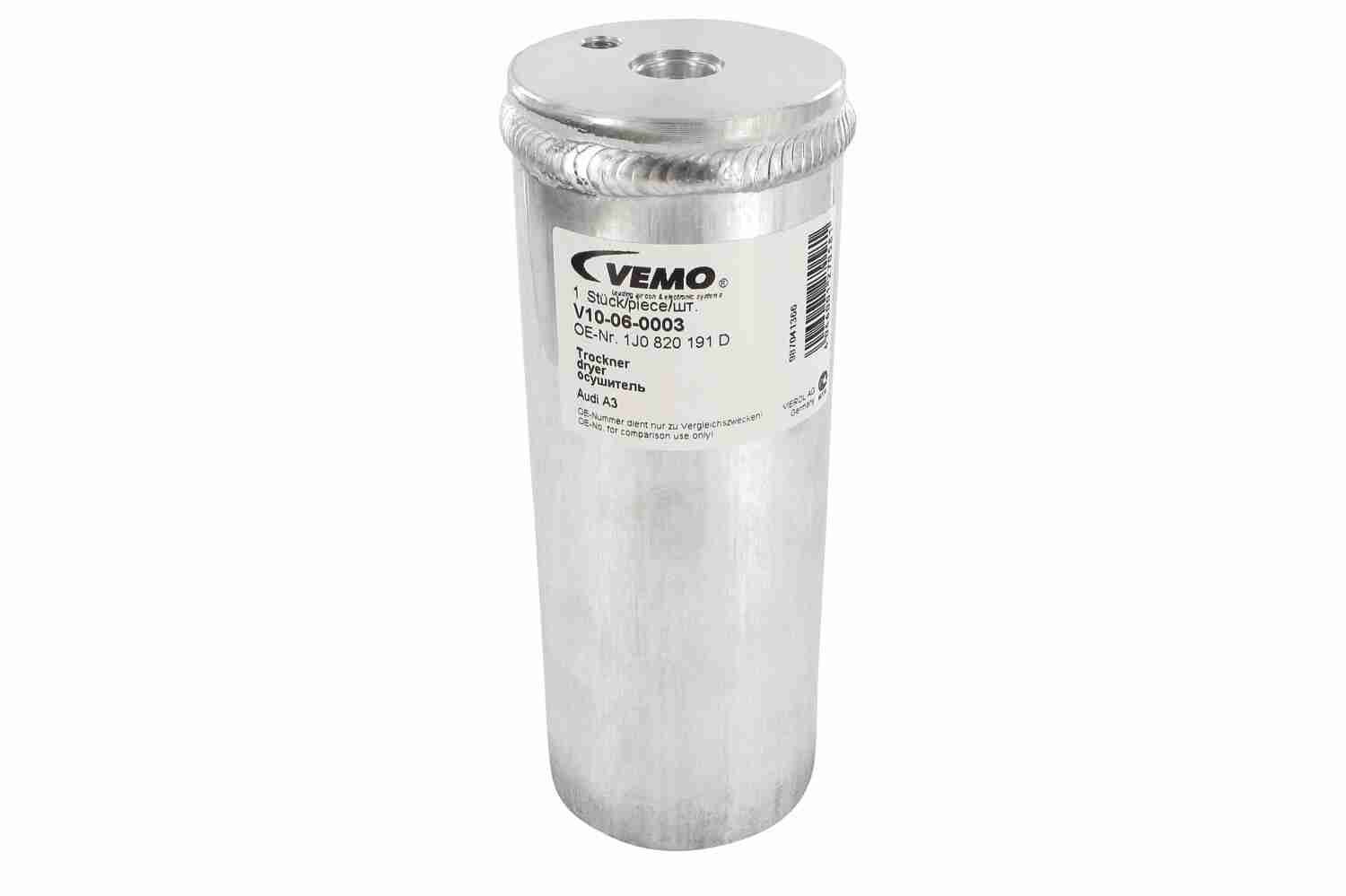 VEMO Original Quality V10-06-0003 Dryer, air conditioning Aluminium