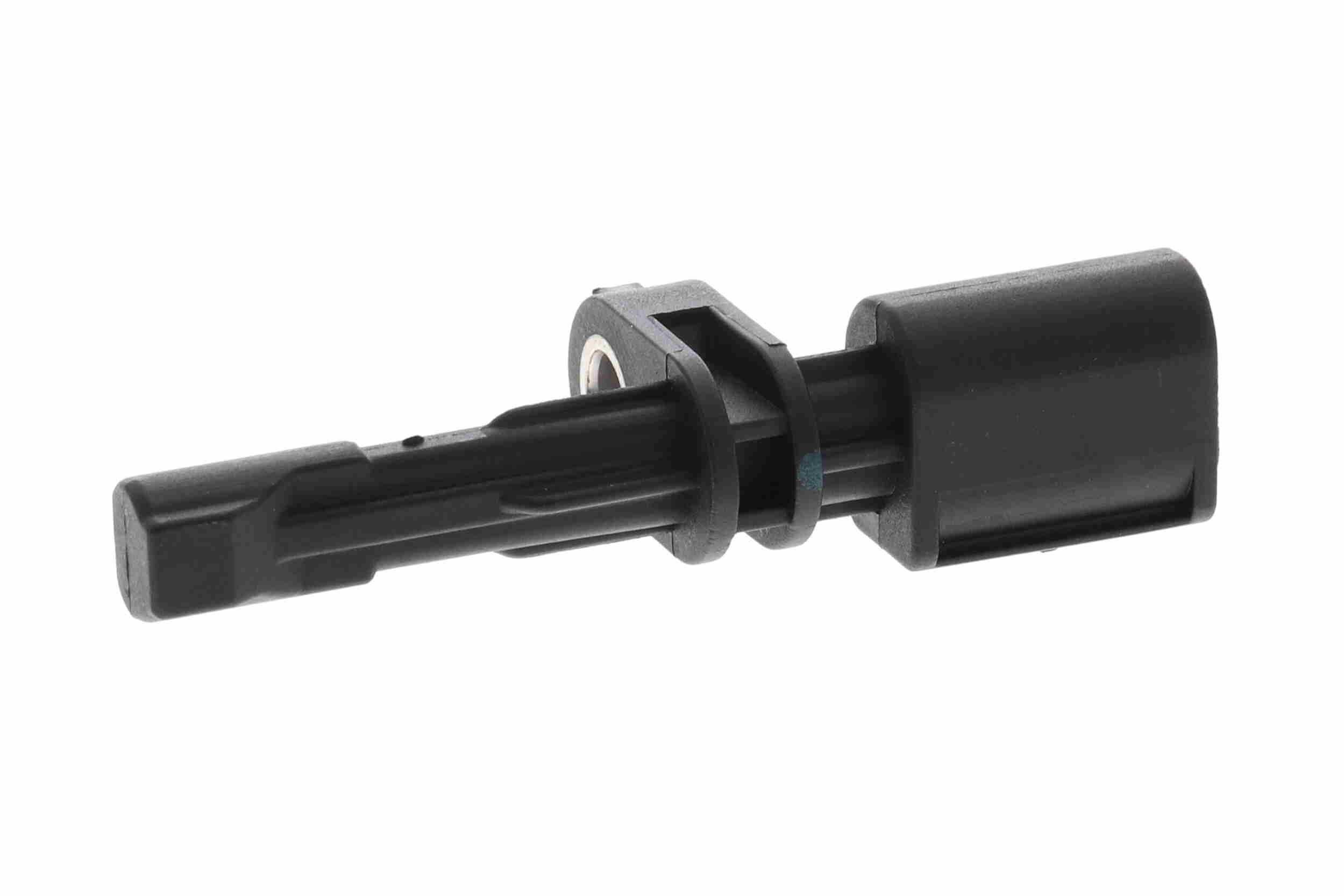 VEMO V10-72-1121 ABS sensor Rear Axle, without cable, for vehicles with ABS, Hall Sensor, Active sensor, 2-pin connector, 12V, black, D Shape